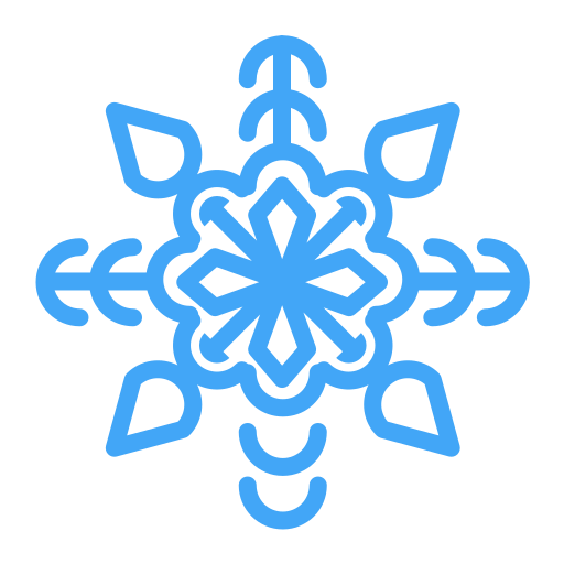 Снежинки Generic color outline иконка