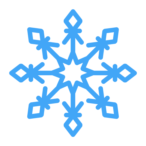 copos de nieve Generic color outline icono