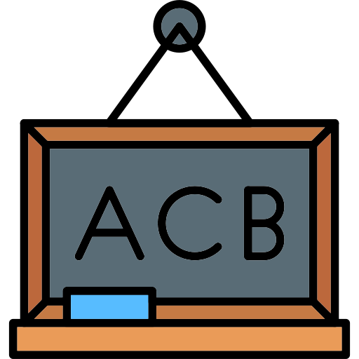 schoolbord Generic color lineal-color icoon