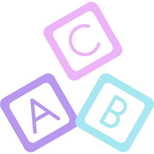 blok abc Generic color fill ikona