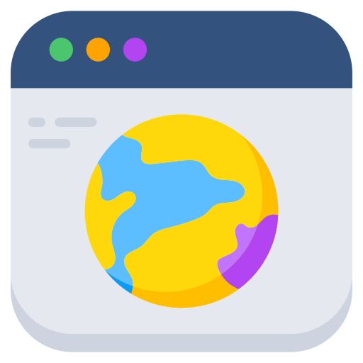 programma di navigazione in rete Generic color fill icona