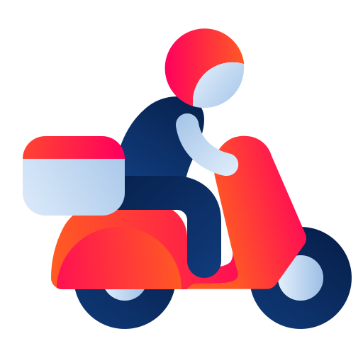 Delivery bike Generic gradient fill icon