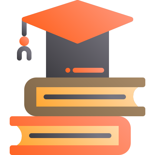 Book stack Generic gradient fill icon