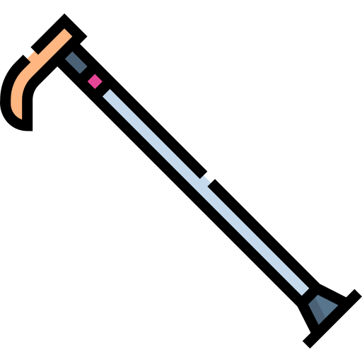 지팡이 Detailed Straight Lineal color icon