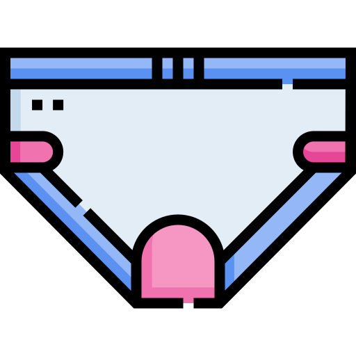 Diaper Detailed Straight Lineal color icon