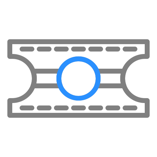 Билет Generic Outline Color иконка