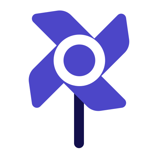 pinwheel Generic Blue icoon
