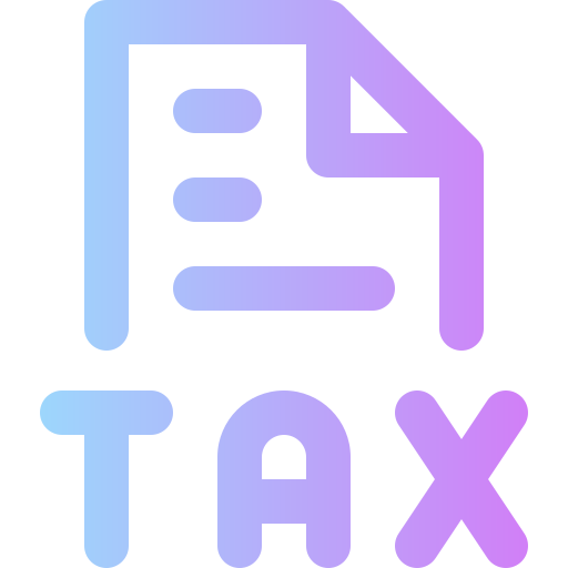 Tax Super Basic Rounded Gradient icon