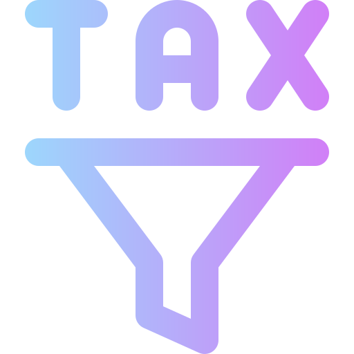 Tax Super Basic Rounded Gradient icon