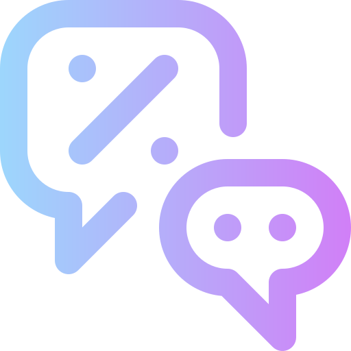 chat Super Basic Rounded Gradient icono