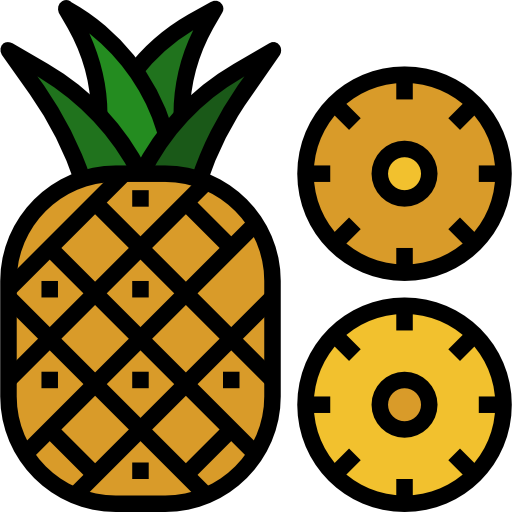 ananas Surang Lineal Color icon