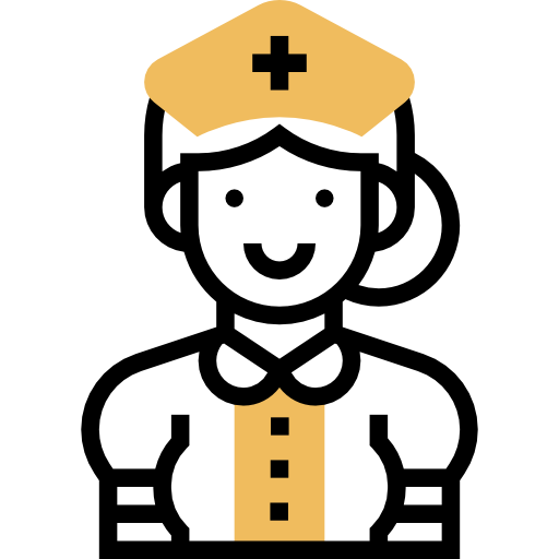 enfermera Meticulous Yellow shadow icono