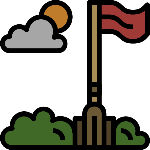 깃발 Surang Lineal Color icon