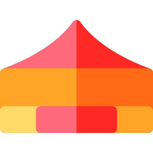 carpa jaima Basic Rounded Flat icono