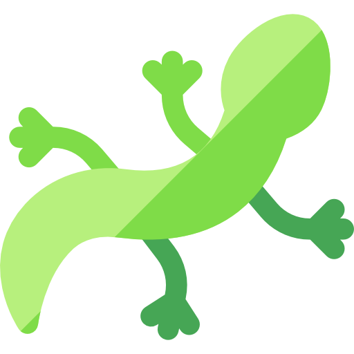 Lizard Basic Rounded Flat icon