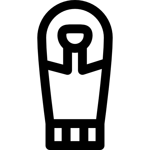 sarcófago Basic Rounded Lineal Ícone