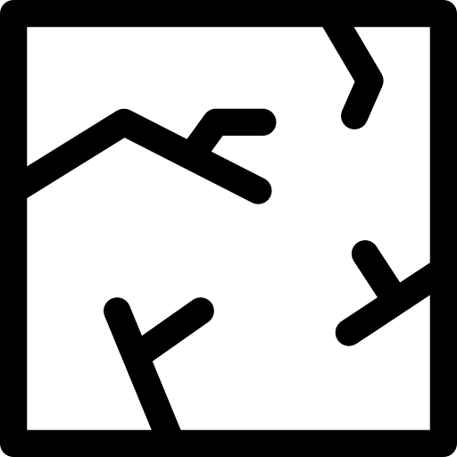 Трещина Basic Rounded Lineal иконка
