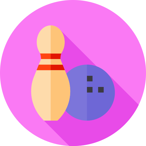 bowling Flat Circular Flat icoon