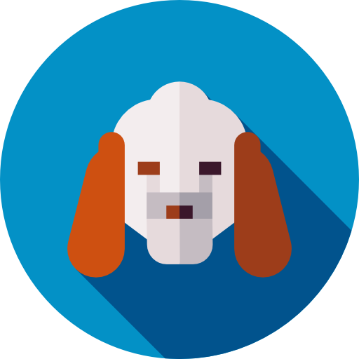 犬 Flat Circular Flat icon