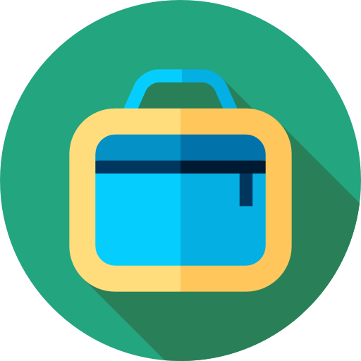 Lunchbox Flat Circular Flat icon