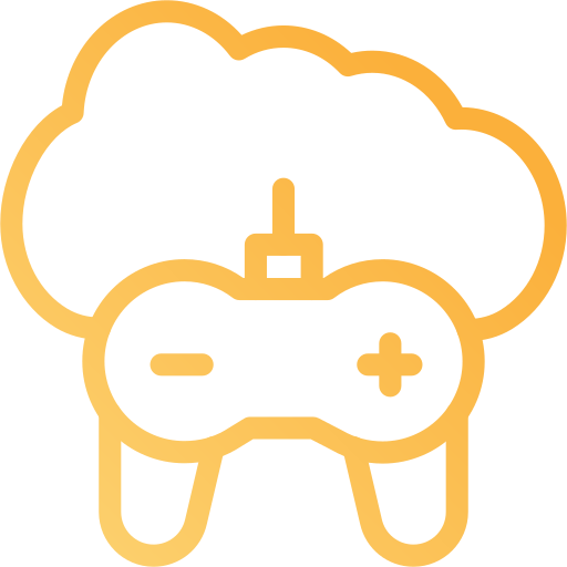 Cloud gaming Generic gradient outline icon