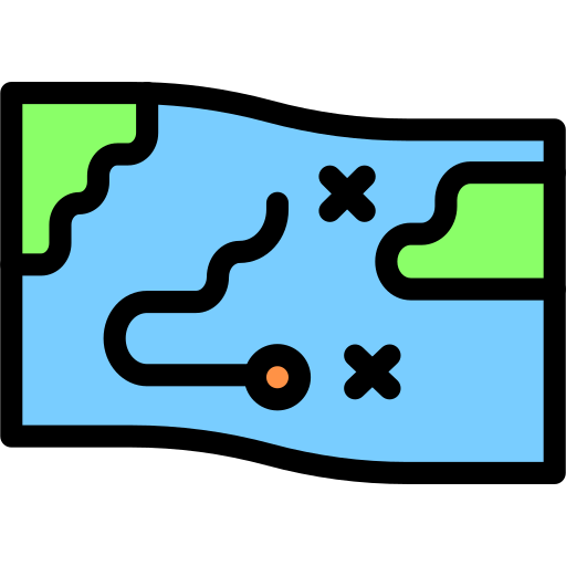 mapa del juego Generic color lineal-color icono