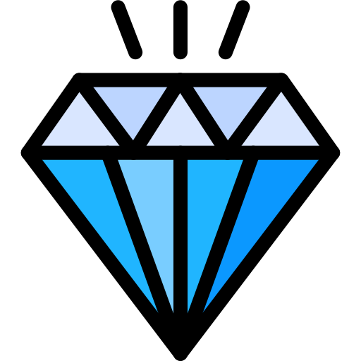 Diamond Generic color lineal-color icon