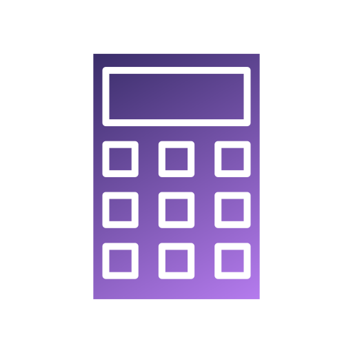 calcolatrice Generic gradient fill icona