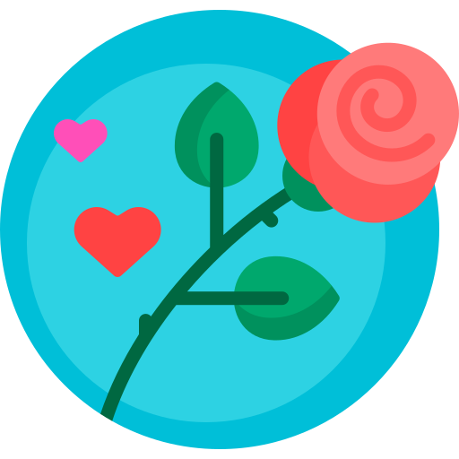 rose Detailed Flat Circular Flat icon