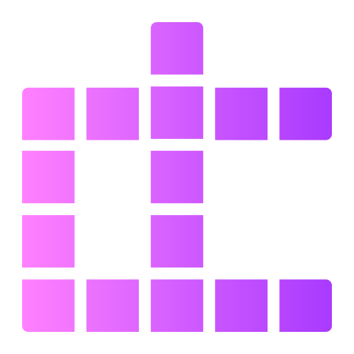 krzyżówka Generic gradient fill ikona