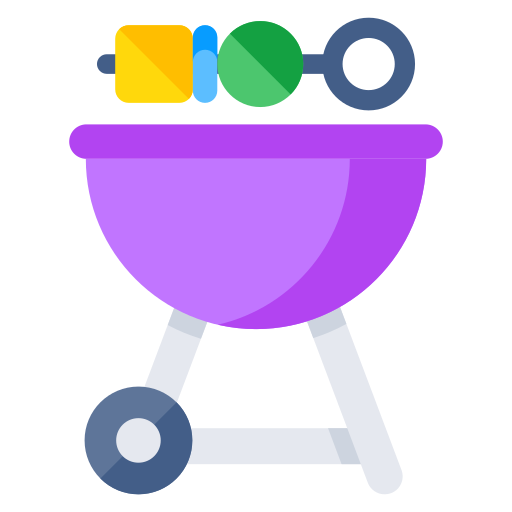 Charcoal Grill Generic color fill icon