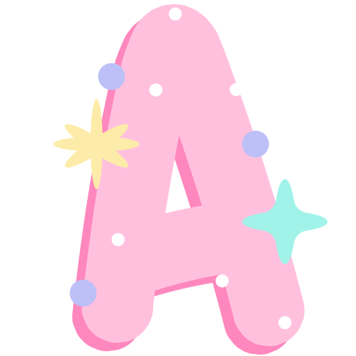 Letter A Generic color fill icon