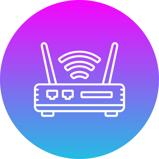 router wifi Generic gradient fill ikona