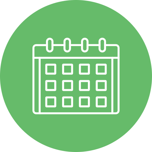 Calendar Generic color fill icon