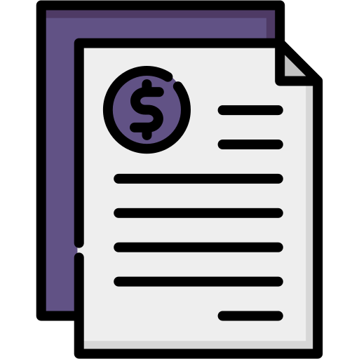 Invoice Generic color lineal-color icon