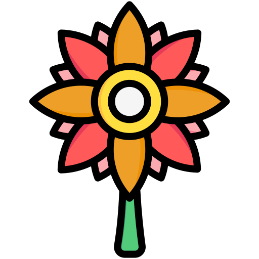 Flower Generic color lineal-color icon