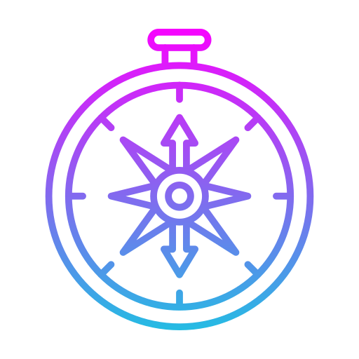 Compass Generic gradient outline icon