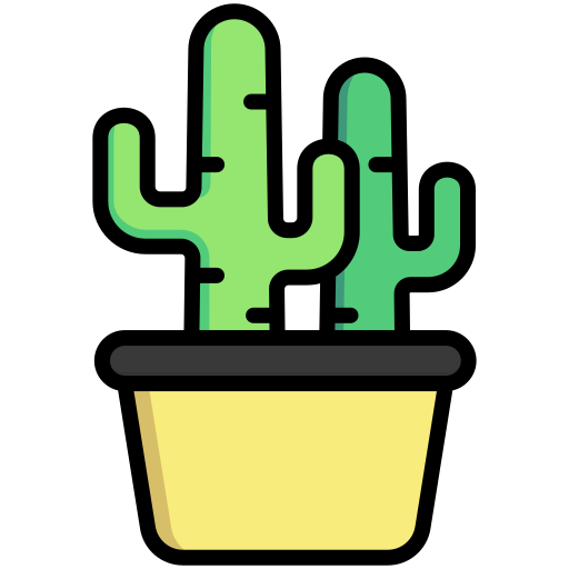 cactus Generic color lineal-color icoon