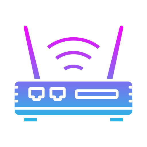 wi-fi роутер Generic gradient fill иконка