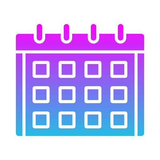 カレンダー Generic gradient fill icon