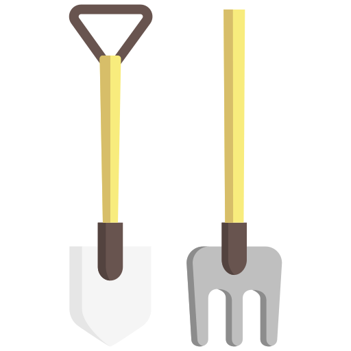 herramientas de jardinería Generic color fill icono