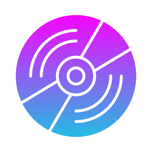 Compact disc Generic gradient fill icon