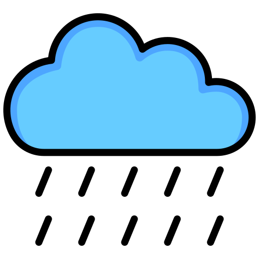 雨 Generic color lineal-color icon