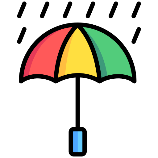 Umbrella Generic color lineal-color icon