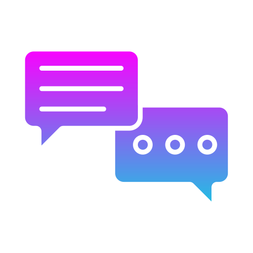 Chat Generic gradient fill icon