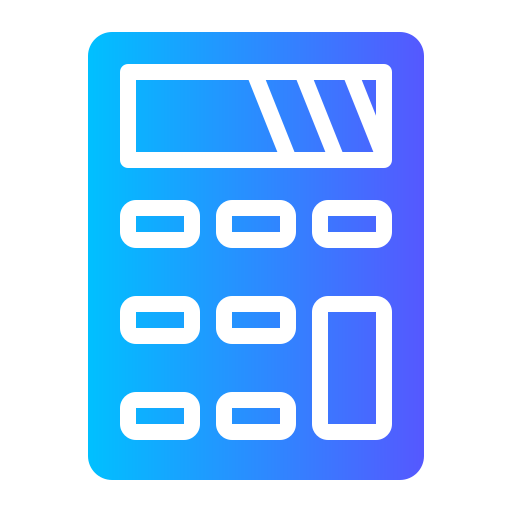 calculadora Generic gradient fill icono