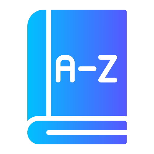 From A to Z Generic gradient fill icon