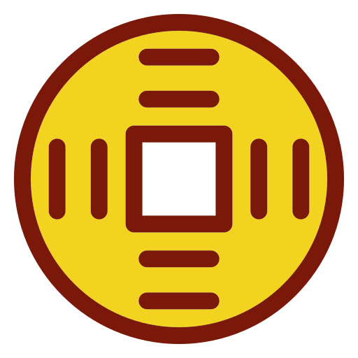 chińska moneta Generic color lineal-color ikona