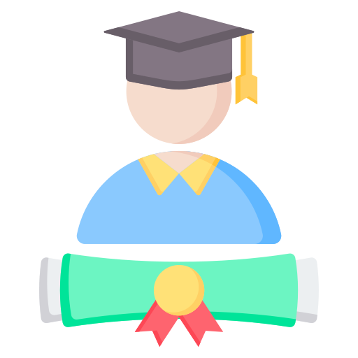 diploma Generic color fill icoon