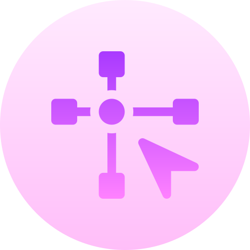 Position Basic Gradient Circular icon